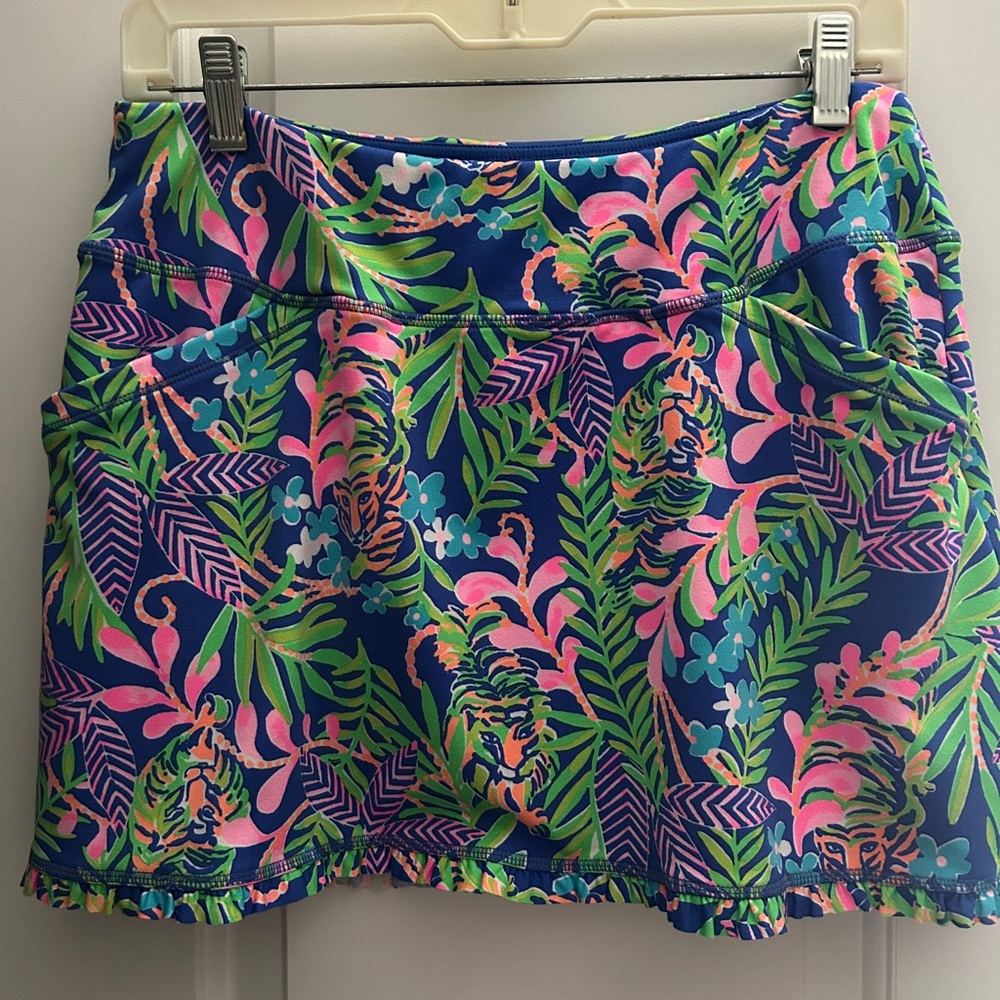 Colorful Tropical Print Skirt